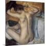 Woman Combing Her Hair-Edgar Degas-Mounted Premium Giclee Print