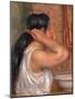 Woman Combing Her Hair-Pierre-Auguste Renoir-Mounted Giclee Print