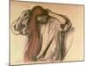 Woman Combing Her Hair-Edgar Degas-Mounted Giclee Print