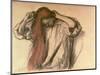 Woman Combing Her Hair-Edgar Degas-Mounted Giclee Print