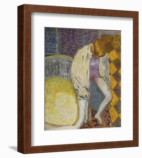 Woman Coming Out of the Bath-Pierre Bonnard-Framed Premium Giclee Print