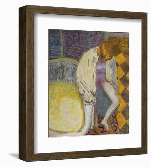 Woman Coming Out of the Bath-Pierre Bonnard-Framed Premium Giclee Print