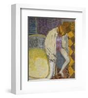 Woman Coming Out of the Bath-Pierre Bonnard-Framed Premium Giclee Print