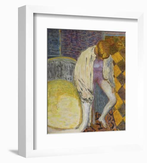 Woman Coming Out of the Bath-Pierre Bonnard-Framed Premium Giclee Print