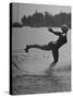 Woman Competing in the National Water Skiing Championship Tournament-Mark Kauffman-Stretched Canvas