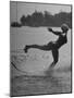 Woman Competing in the National Water Skiing Championship Tournament-Mark Kauffman-Mounted Photographic Print