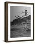 Woman Competing in the National Water Skiing Championship Tournament-null-Framed Premium Photographic Print