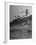 Woman Competing in the National Water Skiing Championship Tournament-null-Framed Photographic Print