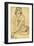 Woman Crouching, 1918-Egon Schiele-Framed Premium Giclee Print