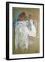 Woman Curling Her Hair-Henri de Toulouse-Lautrec-Framed Art Print