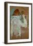 Woman Curling Her Hair-Henri de Toulouse-Lautrec-Framed Giclee Print