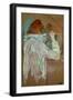 Woman Curling Her Hair-Henri de Toulouse-Lautrec-Framed Giclee Print