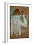 Woman Curling Her Hair-Henri de Toulouse-Lautrec-Framed Giclee Print