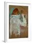 Woman Curling Her Hair-Henri de Toulouse-Lautrec-Framed Giclee Print