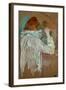 Woman Curling Her Hair-Henri de Toulouse-Lautrec-Framed Giclee Print