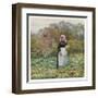 Woman Cuts Cabbages-Helen Allingham-Framed Art Print