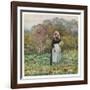 Woman Cuts Cabbages-Helen Allingham-Framed Art Print