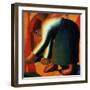 Woman Cutting, circa 1900-Kasimir Malevich-Framed Giclee Print