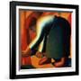 Woman Cutting, circa 1900-Kasimir Malevich-Framed Giclee Print