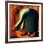 Woman Cutting, circa 1900-Kasimir Malevich-Framed Giclee Print