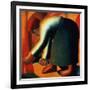 Woman Cutting, circa 1900-Kasimir Malevich-Framed Giclee Print