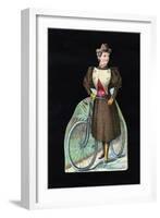 Woman Cyclist, C1890-null-Framed Giclee Print