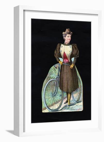 Woman Cyclist, C1890-null-Framed Giclee Print