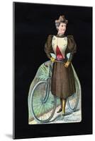 Woman Cyclist, C1890-null-Mounted Giclee Print