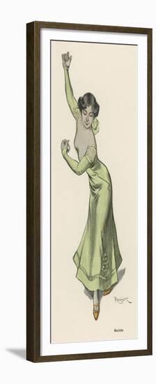 Woman Dancing the Marietta-Ferdinand Von Reznicek-Framed Premium Giclee Print