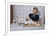 Woman Decorating Cup Cakes-William P. Gottlieb-Framed Photographic Print