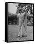 Woman Demonstrating How to Put on an Indian Sari-null-Framed Stretched Canvas