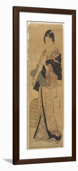 Woman Disguised as a Mendicant Priest-Utagawa Toyokuni-Framed Giclee Print