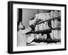 Woman Distributing Policies for Mailing-null-Framed Photographic Print