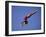 Woman Diver Flying Through the Air-null-Framed Photographic Print