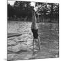 Woman Diving into a Swimming Pool, 20th Century-null-Mounted Giclee Print