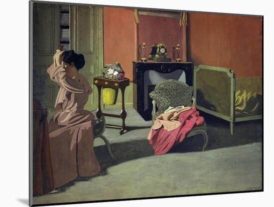Woman Doing Her Hair-Felix Vallotton-Mounted Giclee Print