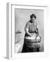 Woman Doing Laundry in Wooden Tub and Metal Washboard, Ca, 1905-null-Framed Photo