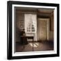 Woman Doing Needle-Work by the Window-Vilhelm Hammershoi-Framed Giclee Print