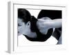 Woman Doing Pushups-null-Framed Photographic Print