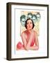 "Woman Dreaming of Beaus,"June 3, 1933-George W. Gage-Framed Giclee Print