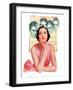 "Woman Dreaming of Beaus,"June 3, 1933-George W. Gage-Framed Giclee Print