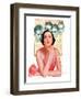 "Woman Dreaming of Beaus,"June 3, 1933-George W. Gage-Framed Giclee Print