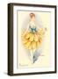 Woman Dressed as Daisy-null-Framed Art Print