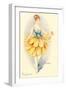 Woman Dressed as Daisy-null-Framed Art Print