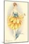 Woman Dressed as Daisy-null-Mounted Art Print