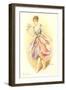 Woman Dressed as Orchid-null-Framed Art Print