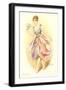 Woman Dressed as Orchid-null-Framed Art Print