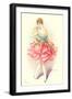 Woman Dressed as Rose-null-Framed Art Print