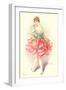 Woman Dressed as Rose-null-Framed Art Print