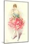 Woman Dressed as Rose-null-Mounted Art Print